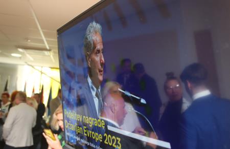 Podelitev nagrade EP državljan Evrope Sandiju Curku 47 Foto Ljubo Vukelič